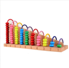 Wooden abacus, learn to count