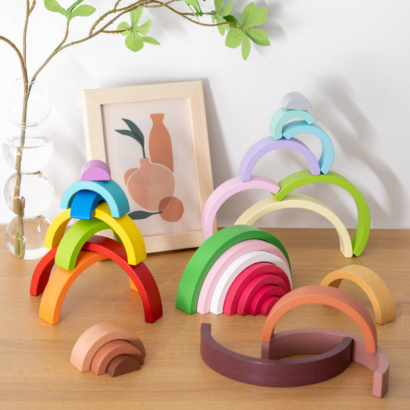 Wooden rainbow - 7 parts