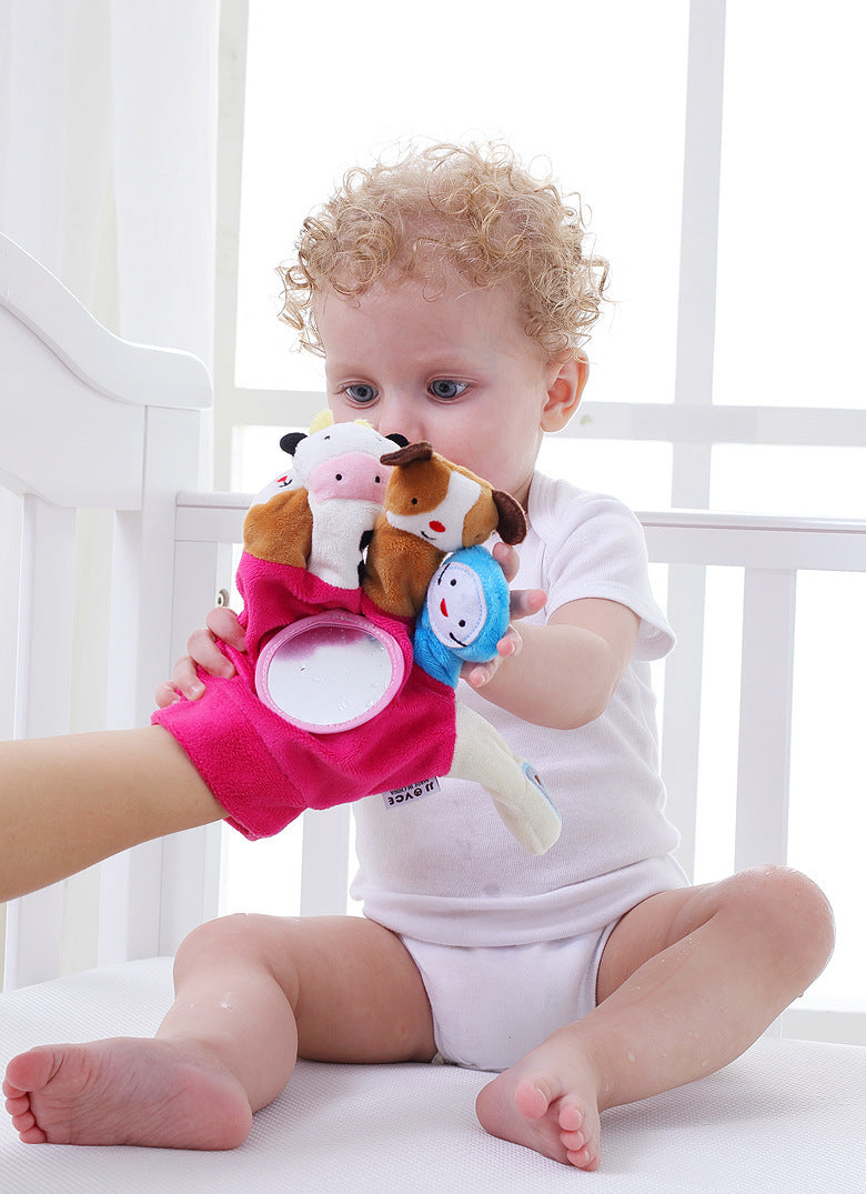 Finger puppets, soft glove with animals