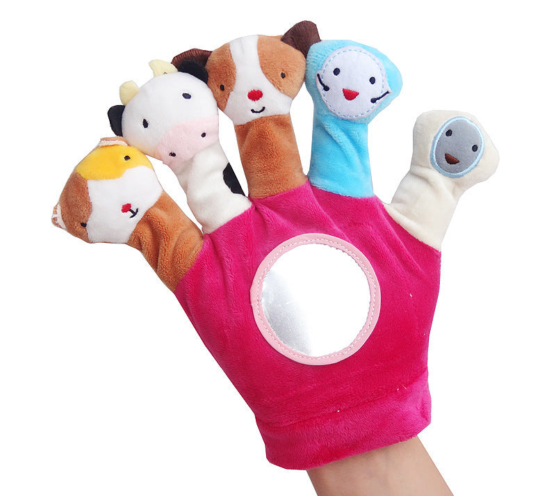 Finger puppets, soft glove with animals