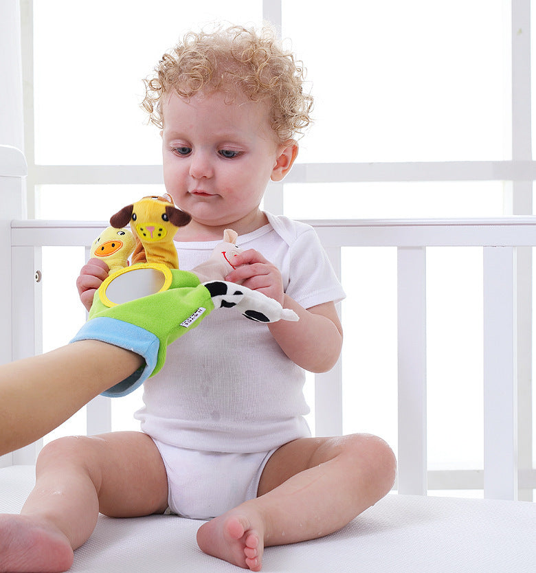 Finger puppets, soft glove with animals