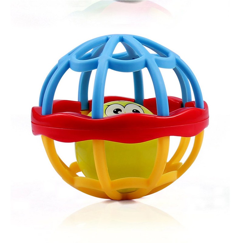 Grip-friendly ball with rattle