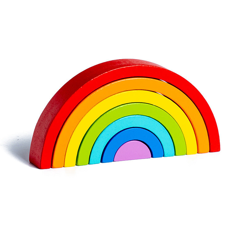 Wooden rainbow - 7 parts