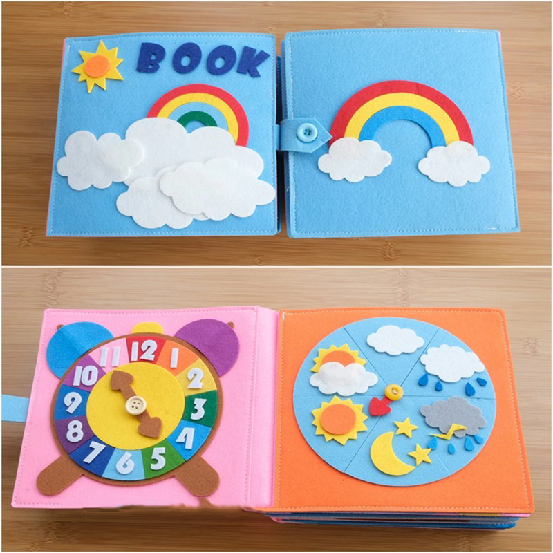 Educational cloth book, 2 variants