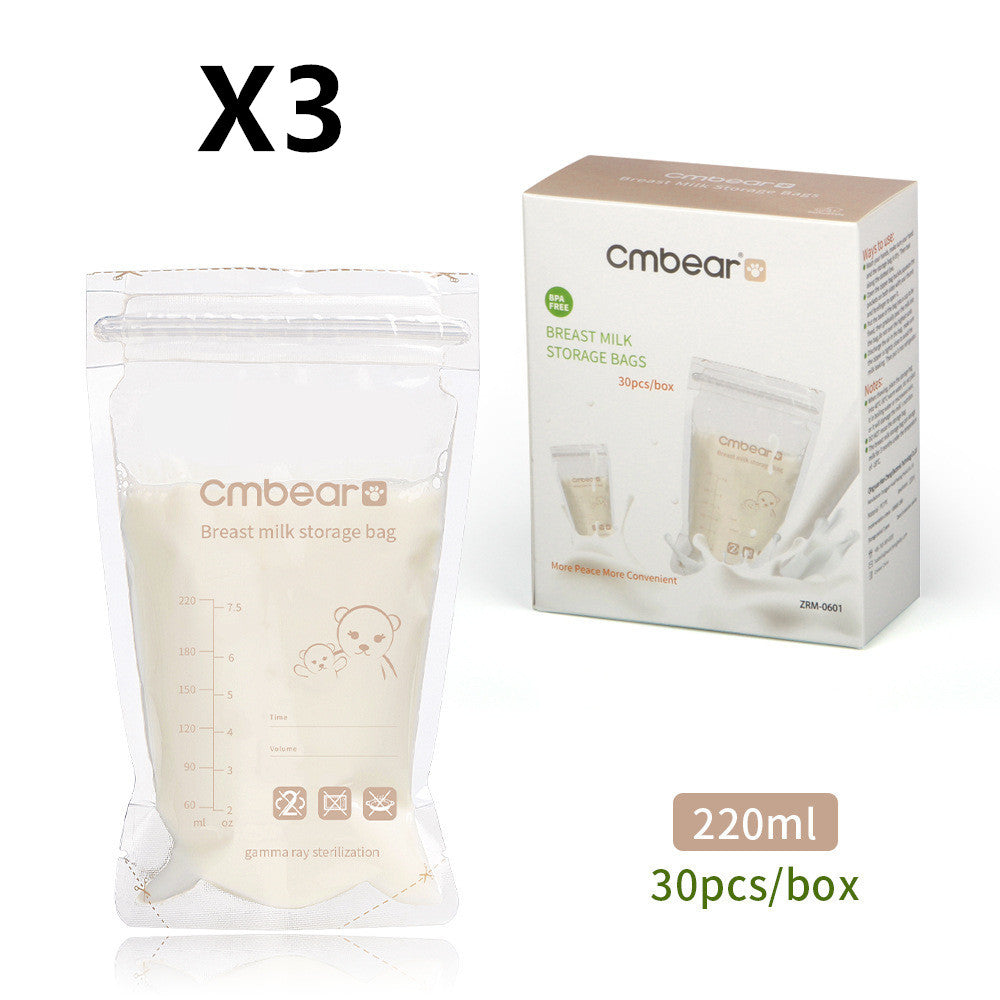 Storage bag for breast milk, 120ml and 220ml