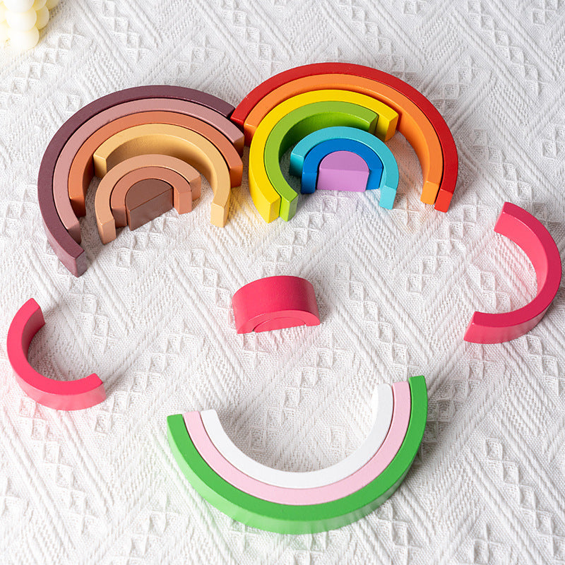 Wooden rainbow - 7 parts