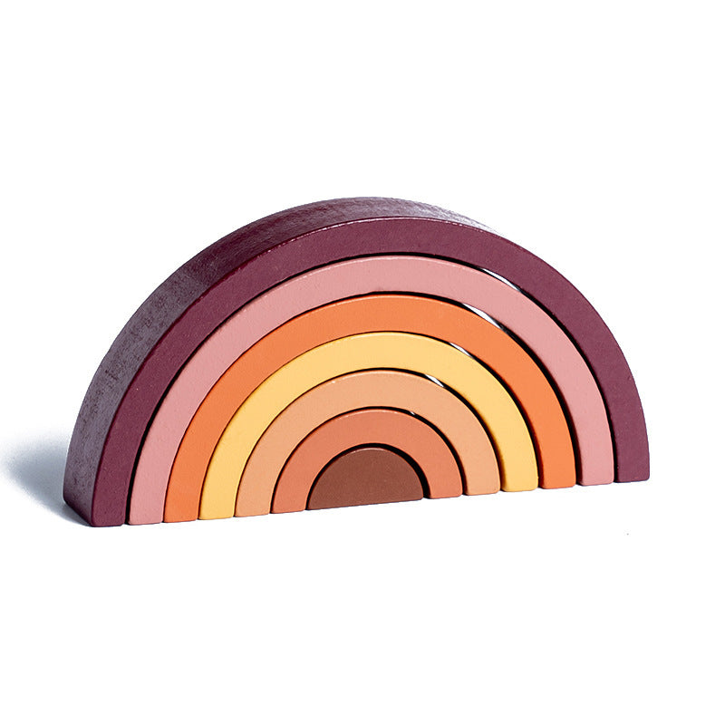 Wooden rainbow - 7 parts