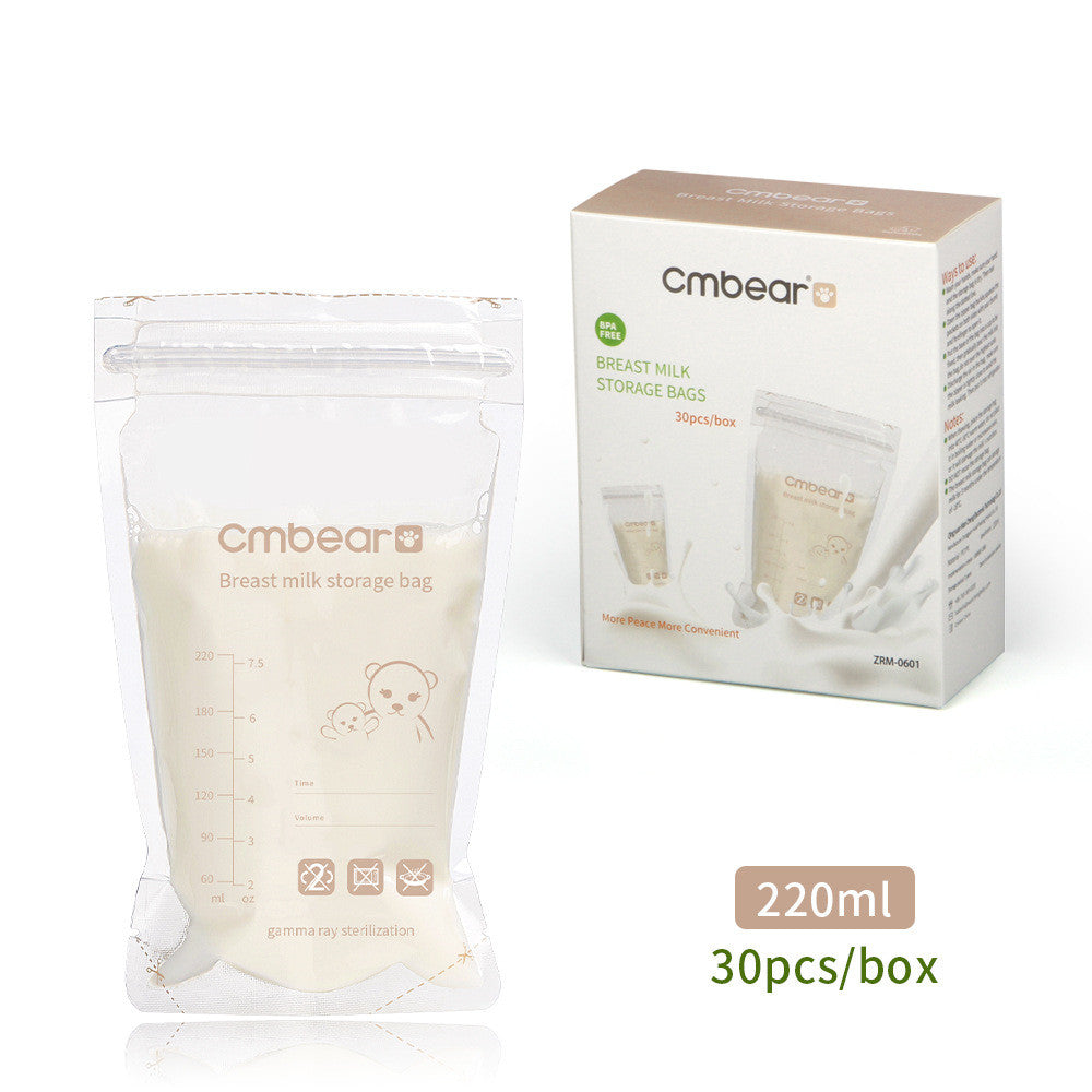 Storage bag for breast milk, 120ml and 220ml